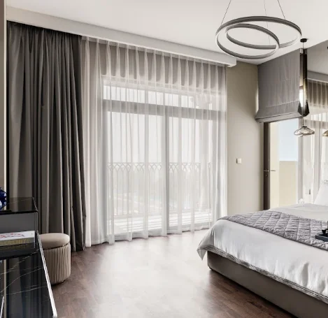 Blackout & Sheer Curtains Project in Dubai-Marina